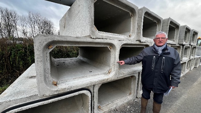 A la Calotterie, des « tunnels » vont être créés sous la départementale pour laisser l'eau passer 