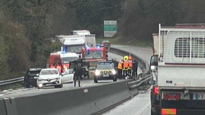 A16 : trois blessés dont un grave dans un gros carambolage vendredi matin à Wimille.