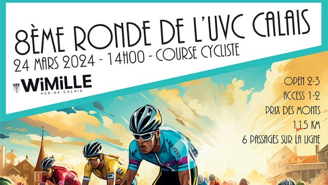 Plus de 110 coureurs au départ de la 8ième ronde de l'UVCC à Wimille dimanche.