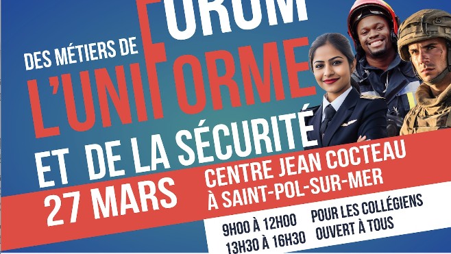 Un forum des métiers de l'uniforme et de la sécurité mercredi à Saint-Pol sur mer. 