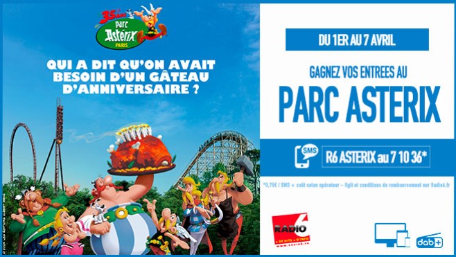 JEU SMS - Gagnez vos entrées au Parc Astérix