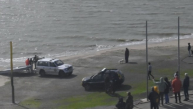 Baie d'Authie : un couple âgé de belges isolé par la marée et sauvé par la SNSM de Berck.