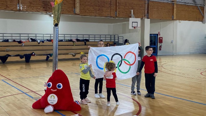 A Boulogne sur mer, 1400 écoliers sont plongés dans l'atmosphère olympique jusqu'à vendredi. 