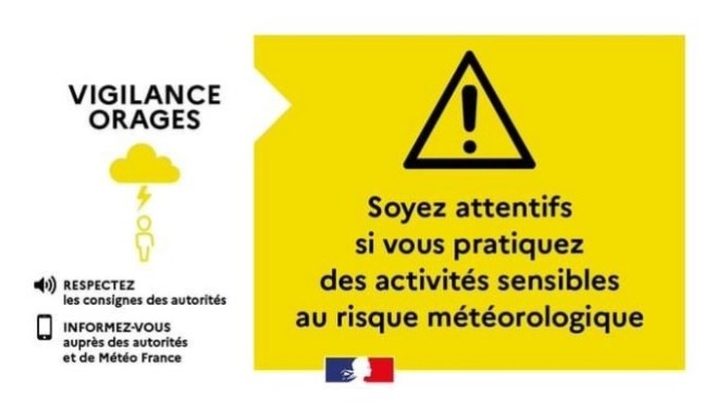 Le Pas-de-Calais, le Nord et la Somme placés en vigilance jaune pour orages dès 18h 