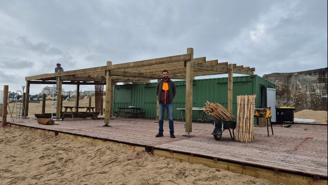 Dernière ligne droite avant l’ouverture du bar de plage à Blériot