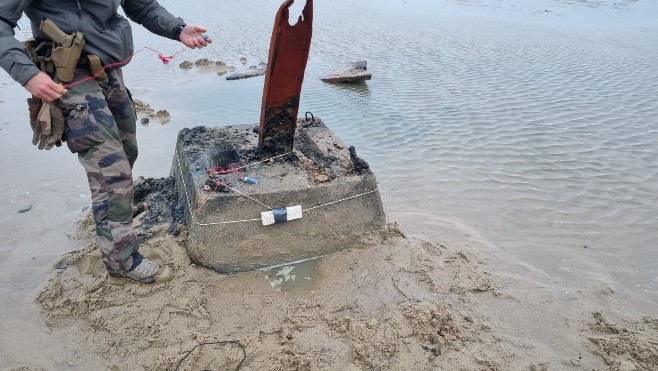 Wissant : 2 mines anti char neutralisées ce mercredi matin par les démineurs
