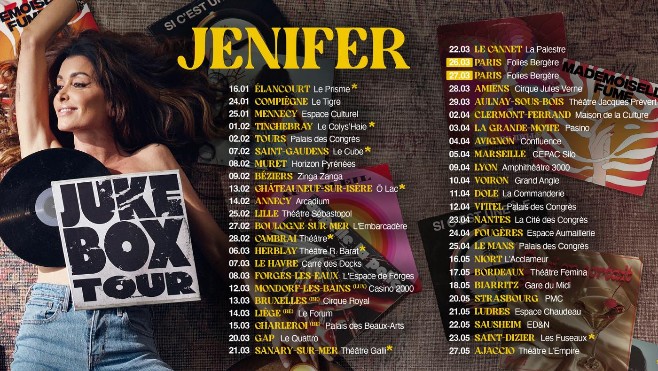 Jenifer en tournée dans la région en 2025.
