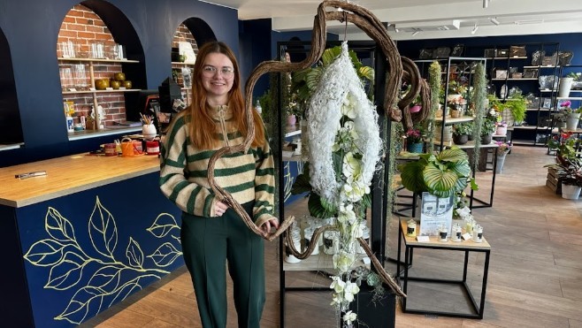 A Saint-Pol sur mer, la fleuriste Lucie Marquilly est devenue Meilleure apprentie de France !