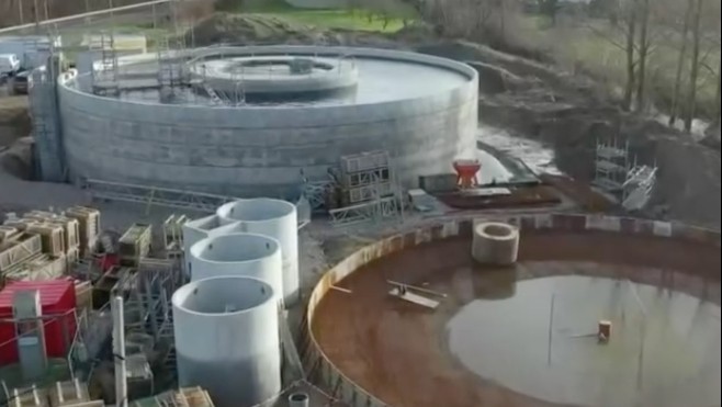 A Samer, les travaux de construction de la nouvelle station d'épuration sont en cours.