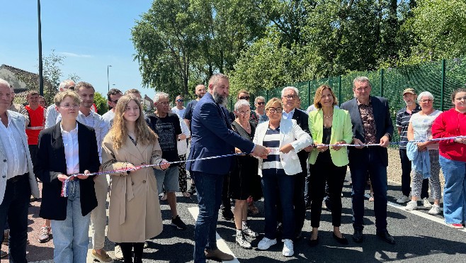 Inauguration de la deuxième phase des travaux de la route de Gravelines à Calais