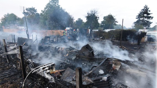 Violent incendie hier soir au camping municipal de Wissant.