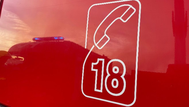 Feu d’habitation à Wimereux ce mardi après-midi.