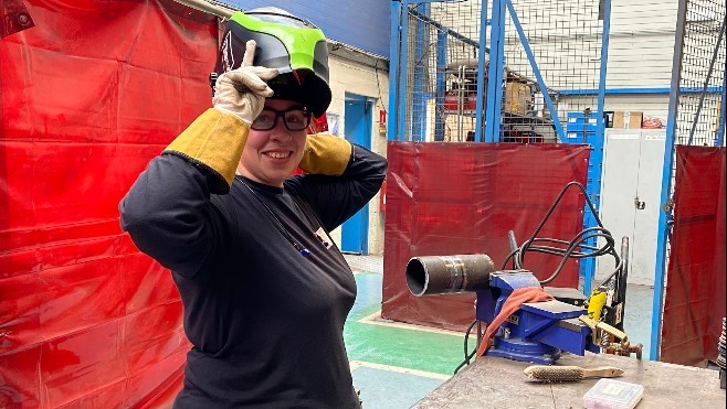 A Gravelines, Leslie a choisi de devenir soudeuse nucléaire à 27 ans !