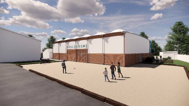 Berck-sur-mer : lancement de la construction du boulodrome couvert.