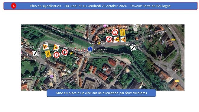 A Montreuil sur mer, la circulation sera alternée Porte de Boulogne dès ce lundi.