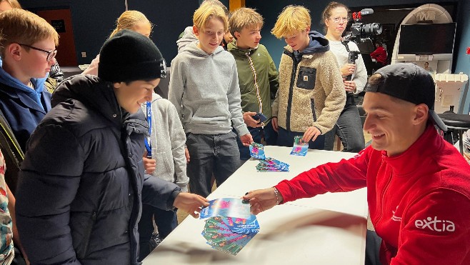 De retour à Boulogne, le tennisman Terence Atmane a partagé un moment privilégié avec des collégiens