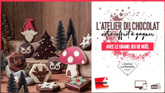 Grand jeu de noël - Gagnez votre coffret de chocolats d'une valeur de 60€ avec l'Atelier du Chocolat