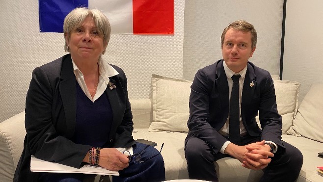 A Boulogne sur mer, la filière pêche reçoit la députée européenne Identité et Démocratie, France Jamet.