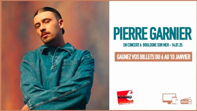 Radio 6 vous invite au concert de PIERRE GARNIER à Boulogne Sur Mer