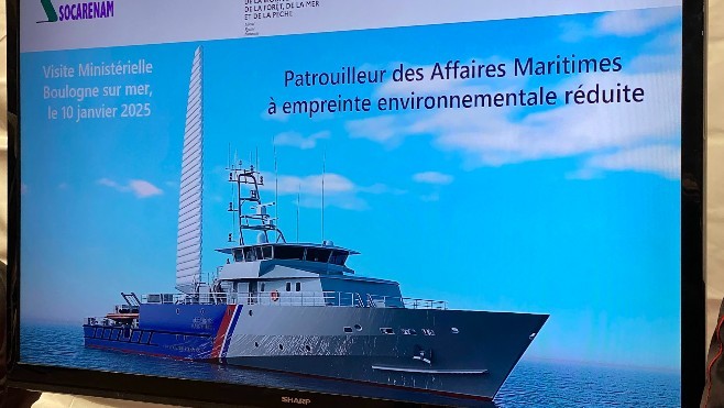 Boulogne sur mer : L'Etat commande à la Socarénam, un patrouilleur surmonté d'une voile pour 25 millions d'Euros.