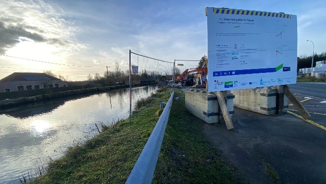 A Guînes, les travaux de réfection et de rehausse des berges du canal débutent cette semaine et vont durer jusqu'à l'été !