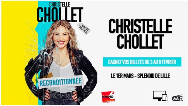Christelle Chollet à Lille : gagnez vos places en écoutant Radio 6