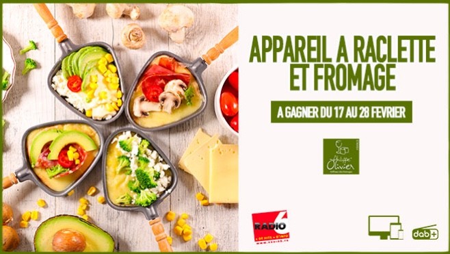 Gagnez votre appareil à raclette et 30€ de fromage avec Radio 6 et les fromageries Philippe Olivier