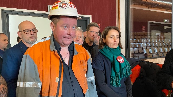 Dunkerque : Sophie Binet la secrétaire générale de la CGT est venue tirer la sonnette d'alarme avant qu'ArcelorMittal ne ferme !