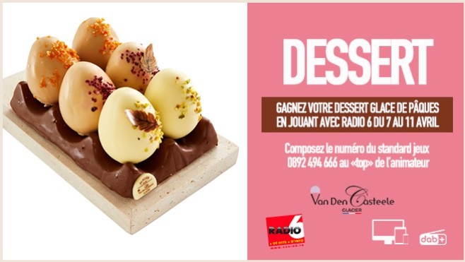 Radio 6 et Van Den Casteele vous offrent votre dessert glacé de Pâques - La boite à oeufs !