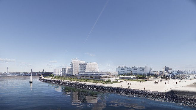 A Calais, le futur hôtel 4 étoiles aura la forme d'un bateau avec trois grandes voiles !