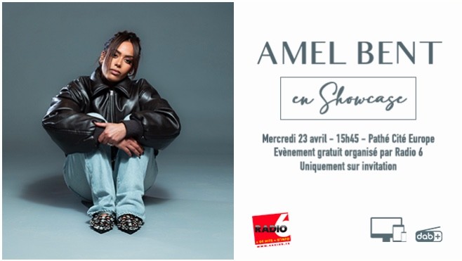 Amel Bent en showcase avec Radio 6 le 23 avril au Pathé Cité Europe