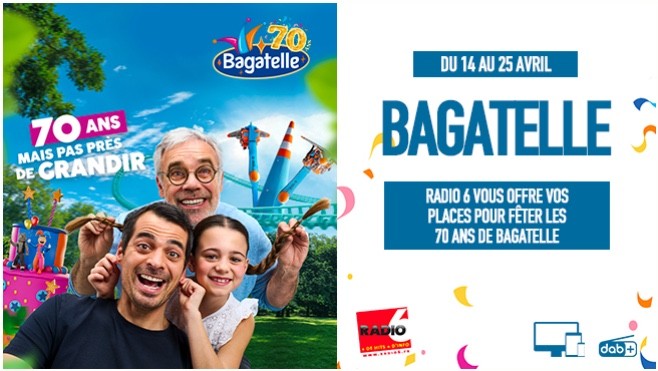 Fêtez les 70 ans de Bagatelle en écoutant Radio 6