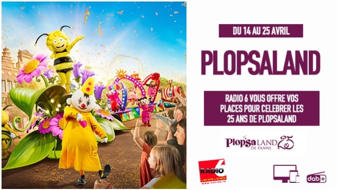 Jouez avec Radio 6 et découvrez la parade des 25 ans de Plopsaland La Panne