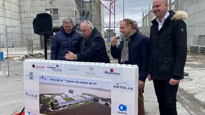 A Dunkerque, la construction d'un centre de tri géant a débuté pour 54 millions d'euros.