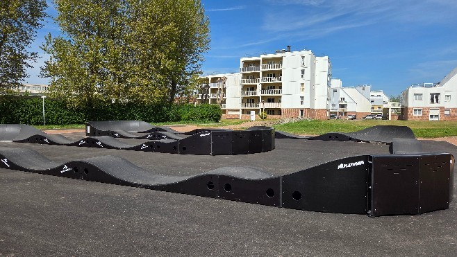 A Coudekerque-Branche, le pump track est déjà un succès auprès des jeunes !
