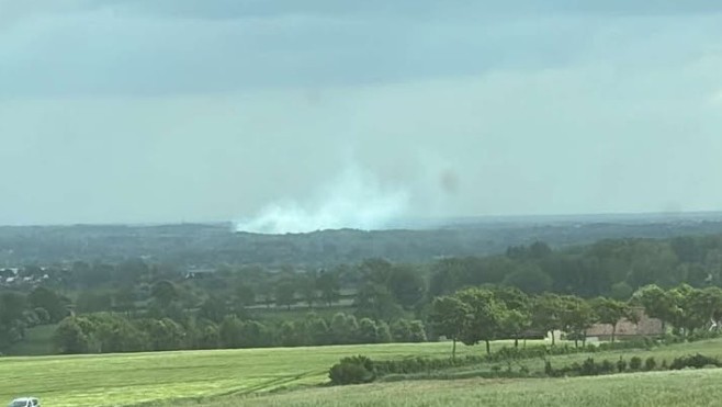 Vaste incendie dans un bois communal situé entre Merlimont et Stella-plage