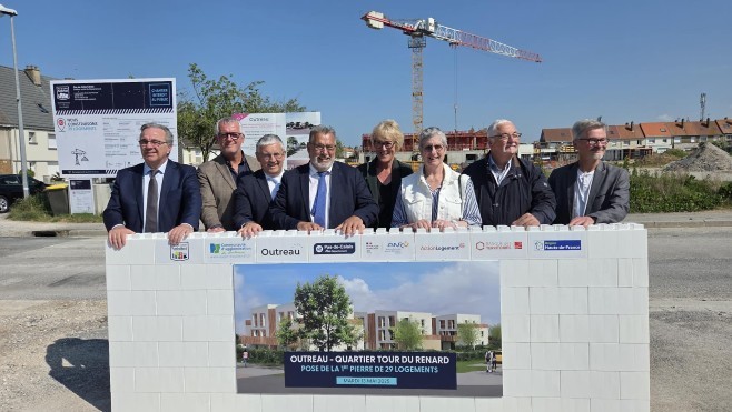 Outreau: la construction de 29 nouveaux logements sociaux débute quartier de la Tour du Renard