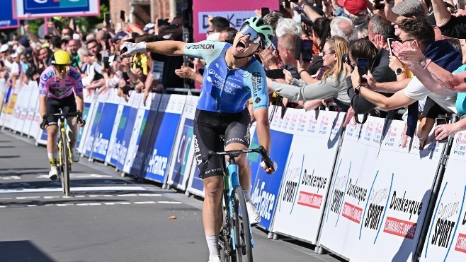 4 Jours de Dunkerque : Le français Pierre Gautherat (DAT) remporte la 3ième étape.