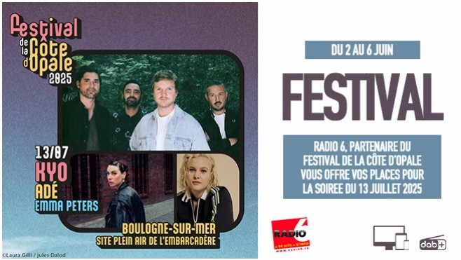 Gagnez vos entrées pour le festival de la côte d'opale