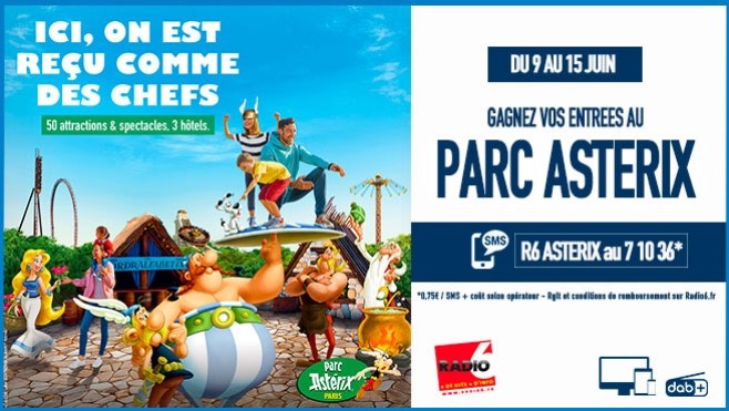 JEU SMS - Gagnez vos entrées pour le Parc Astérix