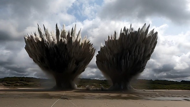Deux bombes et 4 obus neutralisés ce mercredi sur les plages d'Hardelot et Fort-Mahon