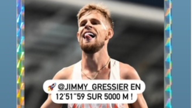 Athlétisme : Le boulonnais JImmy Gressier bat son propre record de France du 5000m