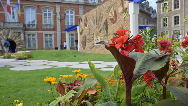 Boulogne: un jardin éphémère sur le thème street-art / land-art