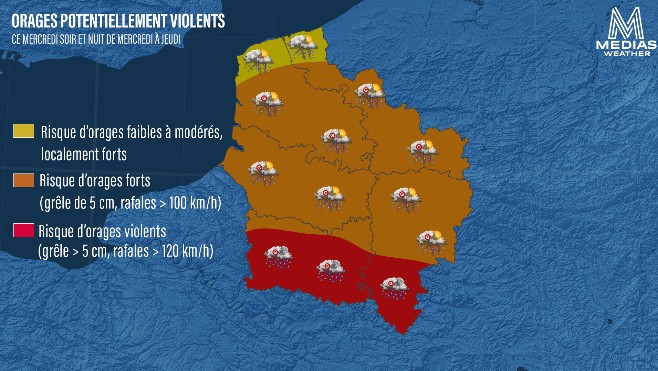 Attention aux orages ce soir et la nuit prochaine, la Somme particulièrement concernée