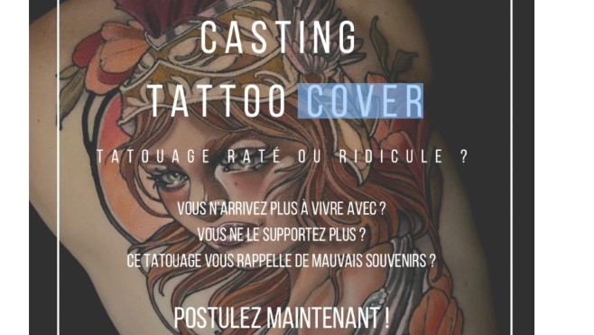 L'émission Tattoo Cover recherche des candidats avec un tatouage raté !