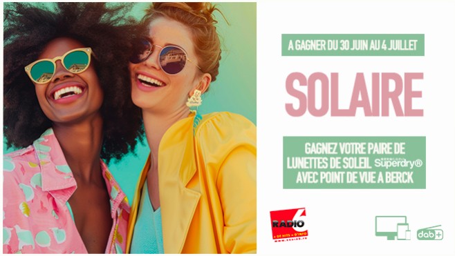 Gagnez vos lunettes de soleil Superdry avec POINT DE VUE à Berck