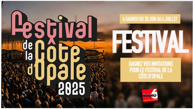 Gagnez vos invitations pour le Festival de la Côte d'Opale