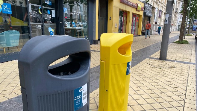 A Calais, un premier bilan positif trois mois après l'installation de poubelles de tri dans les rues !