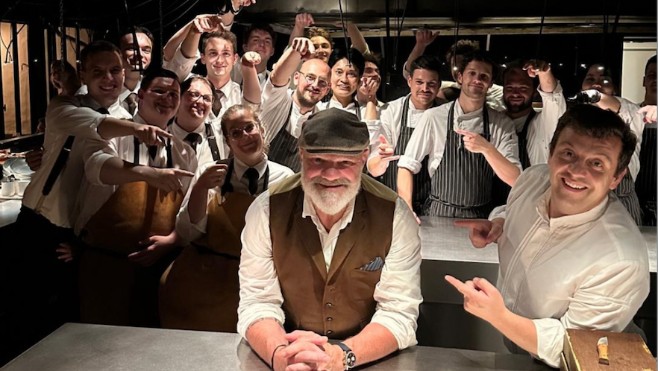 Le chef Philippe Etchebest aperçu ce week-end dans le Montreuillois.