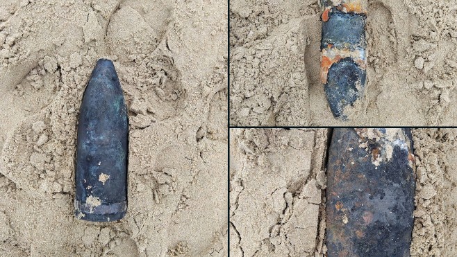 Opération de déminage sur la plage de Calais